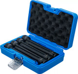 Kraft-Bit-Insats-sats | Längd 150 mm | 12,5 mm (1/2") | Inre sexkant 5 - 14 mm | 7 delar. BGS 5490