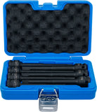 Kraft-Bit-Insats-sats | Längd 150 mm | 12,5 mm (1/2") | Inre sexkant 5 - 14 mm | 7 delar. BGS 5490