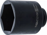 Krafthylsa Sexkant, djup | 25 mm (1") | 100 mm. BGS 5500-100