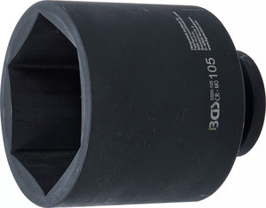 Krafthylsa Sexkant, djup | 25 mm (1") | 105 mm. BGS 5500-105