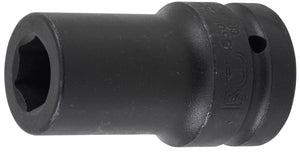 Krafthylsa Sexkant, djup | 25 mm (1") | 22 mm. BGS 5500-22