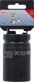 Krafthylsa Sexkant, djup | 25 mm (1") | 36 mm. BGS 5500-36