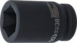 Krafthylsa Sexkant, djup | 25 mm (1") | 38 mm. BGS 5500-38