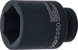 Krafthylsa Sexkant, djup | 25 mm (1") | 50 mm. BGS 5500-50