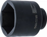 Krafthylsa Sexkant, djup | 25 mm (1") | 95 mm. BGS 5500-95