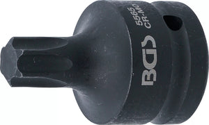 Kraft-Bit-Insats | Längd 60 mm | 20 mm (3/4") | T-Profil (för Torx) T65. BGS 5565