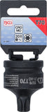Kraft-Bit-Insats | Längd 60 mm | 20 mm (3/4") | T-Profil (för Torx) T70. BGS 5570