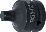 Kraft-Bit-Insats | Längd 60 mm | 20 mm (3/4") | T-Profil (för Torx) T70. BGS 5570