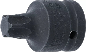 Kraft-Bit-Insats | Längd 60 mm | 20 mm (3/4") | T-Profil (för Torx) T80. BGS 5580