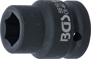 Krafthylsa Sexkant | 20 mm (3/4") | 19 mm. BGS 5619