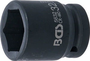 Krafthylsa Sexkant | 20 mm (3/4") | 32 mm. BGS 5632
