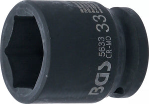 Krafthylsa Sexkant | 20 mm (3/4") | 33 mm. BGS 5633
