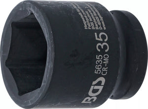 Krafthylsa Sexkant | 20 mm (3/4") | 35 mm. BGS 5635