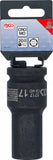 Krafthylsa Sexkant, djup | 20 mm (3/4") | 17 mm. BGS 5717
