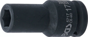 Krafthylsa Sexkant, djup | 20 mm (3/4") | 17 mm. BGS 5717