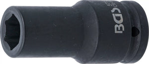 Krafthylsa Sexkant, djup | 20 mm (3/4") | 19 mm. BGS 5719