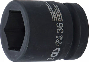 Krafthylsa Sexkant | 25 mm (1") | 36 mm. BGS 5836