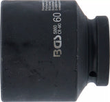 Krafthylsa Sexkant | 25 mm (1") | 60 mm. BGS 5860