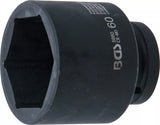 Krafthylsa Sexkant | 25 mm (1") | 60 mm. BGS 5860
