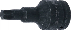 Kraft-Bit-Insats | Längd 100 mm | 20 mm (3/4") | T-Profil (för Torx) T70