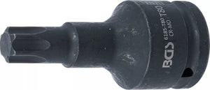 Kraft-Bit-Insats | Längd 100 mm | 20 mm (3/4") | T-Profil (för Torx) T80