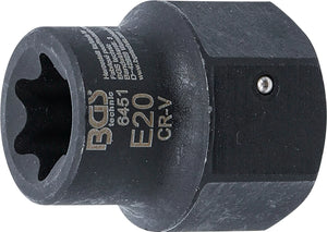 Bromsok-Insats | E-profil (för torx) | för MAN TGA | Yttre sexkant 30 mm | E20. BGS 6451