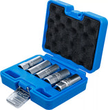 Sats med Tändstift-Insats Sexkant | Inre fyrkant 12,5 mm (1/2") | 14 - 21 mm | 5 delar. BGS 6641