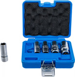 Sats med Tändstift-Insats Sexkant | Inre fyrkant 12,5 mm (1/2") | 14 - 21 mm | 5 delar. BGS 6641