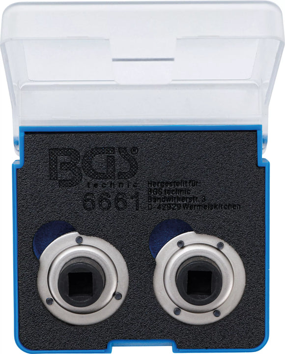 Bromskolv-återställningsadapter-sats | universal | med 2 & 3 stift | 2 delar. BGS 6661