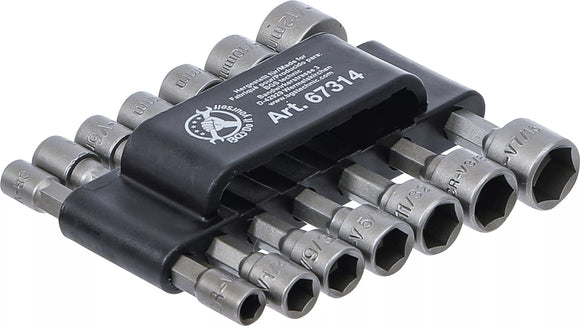 Hylsnyckel-/bitsats | Fäste yttre sexkant 6,3 mm (1/4