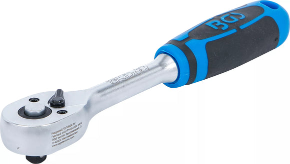 Omställbart spärrskaft | rakt utförande | fintandat | 6,3 mm (1/4