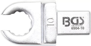Insticksringnyckel | öppen | 10 mm | Fäste 9 x 12 mm. BGS 6904-10