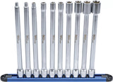 Hylsa-sats E-Profil | XXL | 10 mm (3/8") | E6 - E20 | 10 delar. BGS 70026