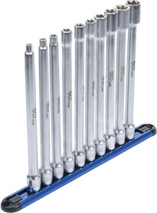 Hylsa-sats E-Profil | XXL | 10 mm (3/8") | E6 - E20 | 10 delar. BGS 70026