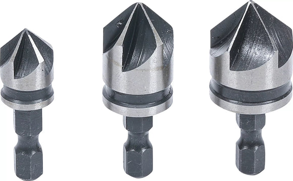 Försänkare-bit-sats | HSS | 6,3 mm (1/4