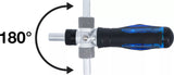 Led-skruvmejsel-Bit-sats | med spärr-vridhandtag, omställbar | 14 delar. BGS 70053