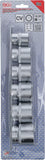 Hylsa-sats, Tolvkant | 12,5 mm (1/2") | 24 - 38 mm | 6 delar. BGS 70102