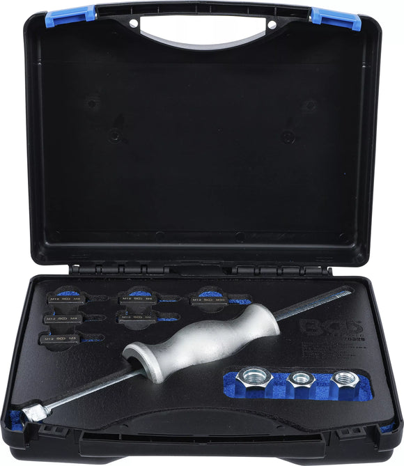 Glidhammare set | med gängadaptrar | 12 st.. BGS 70325