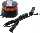 Batteri roterande strålkastare | gul | med magnet | 12 V / 24 V | Ø 130 mm. BGS 70343