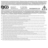 Batteri roterande strålkastare | gul | med magnet | 12 V / 24 V | Ø 130 mm. BGS 70343