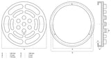 Gummiplattor | för lift | Ø 140 mm. BGS 7047