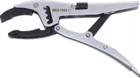 Griptång | 4-faldig snabbjustering | Kraftigt böjd nedre käft | fransk typ | 250 mm. BGS 7085