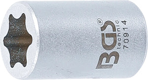 Specialhylsa | E-Profil | 6,3 mm (1/4") | E12 | för BMW fönsterhissar. BGS 70914