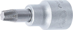 Skruvmejsel-bit-insats | Inre fyrkant 10 mm (3/8") | För defekt T-Profil (för Torx) T40. BGS 7098-T40