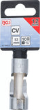 Specialhylsa, slitsad | 10 mm (3/8") | 12 mm. BGS 70988-12