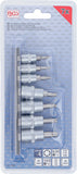Skruvutdragare-sats | 6,3 mm (1/4") / 10 mm (3/8") | för defekt T-Profil (för Torx) | T10 - T40 | 7 delar. BGS 7098
