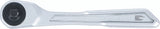Omställbart spärrhandtag | extra platt | Fintandat | 6,3 mm (1/4"). BGS 72085