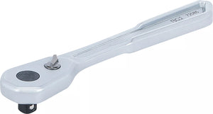 Omställbart spärrhandtag | extra platt | Fintandat | 6,3 mm (1/4"). BGS 72085