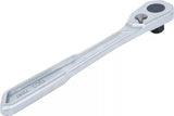 Omställbart spärrhandtag | extra platt | Fintandat | 12,5 mm (1/2"). BGS 72087