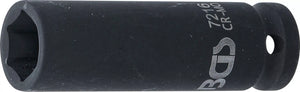 Krafthylsa Sexkant, djup | 12,5 mm (1/2") | 16 mm. BGS 7216